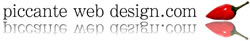 Piccante Web Design logo - hot web design low cost